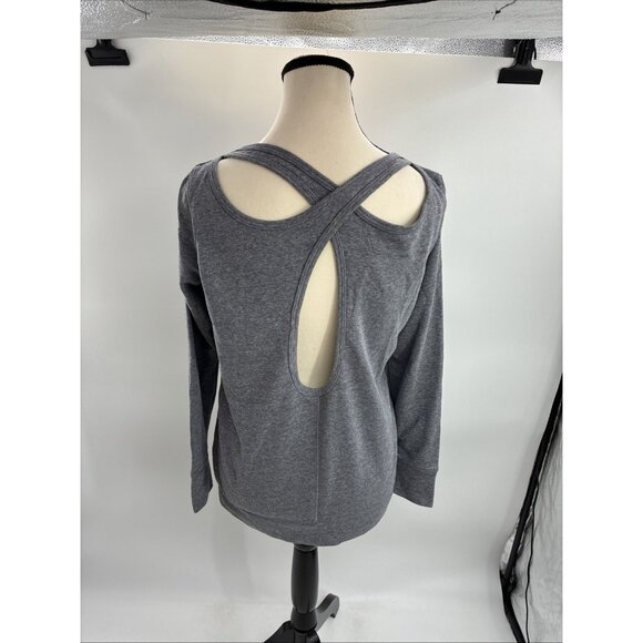 Old Navy Womens XS Gray Long Sleeve Graphic Sweatshirt Dance Quote Pullover - Picture 4 of 6